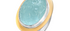 Silver & Fine Gold Carved Aquamarine Ring
