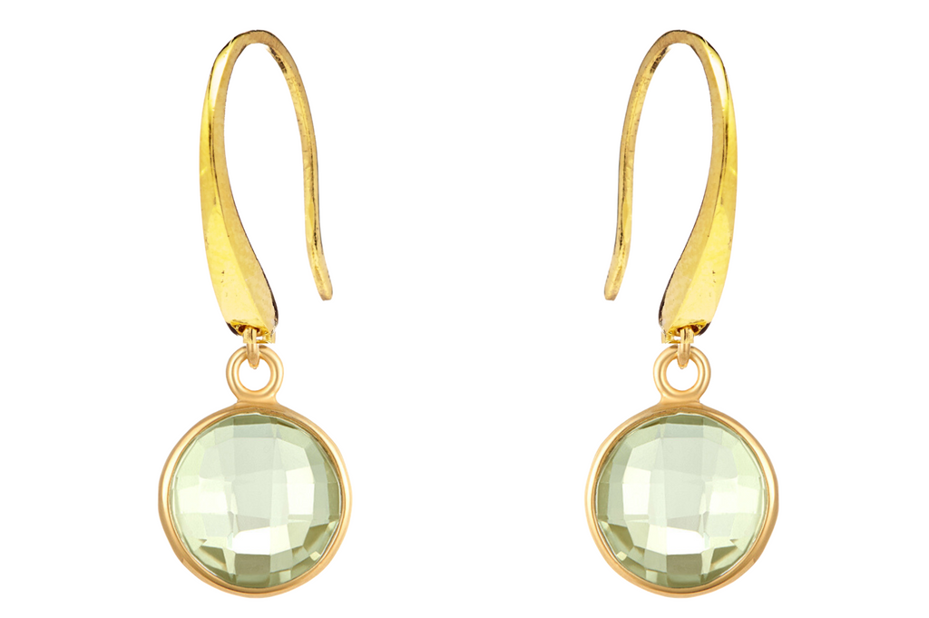Sofia Green Amethyst Earrings