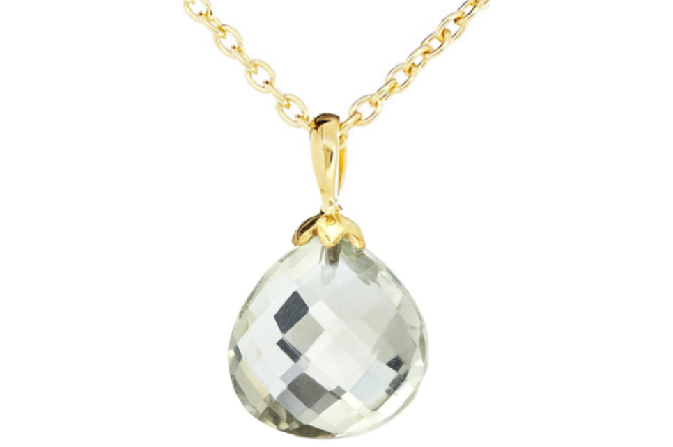 Hera Green Amethyst Pendant Necklace