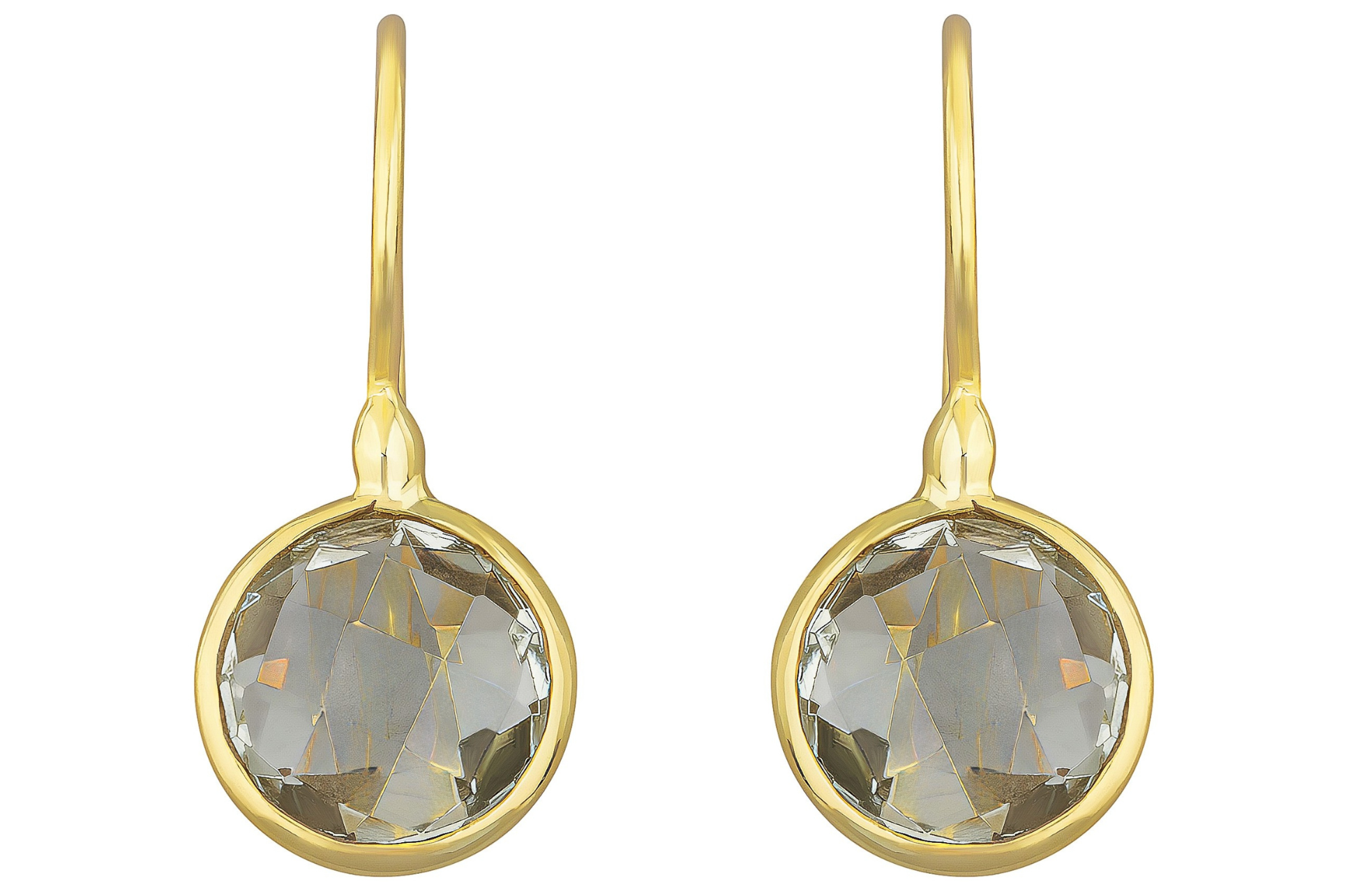 Lollipop Green Amethyst Drop Earrings