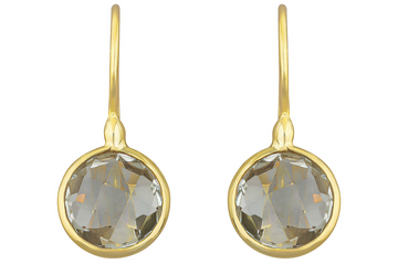 Lollipop Green Amethyst Drop Earrings