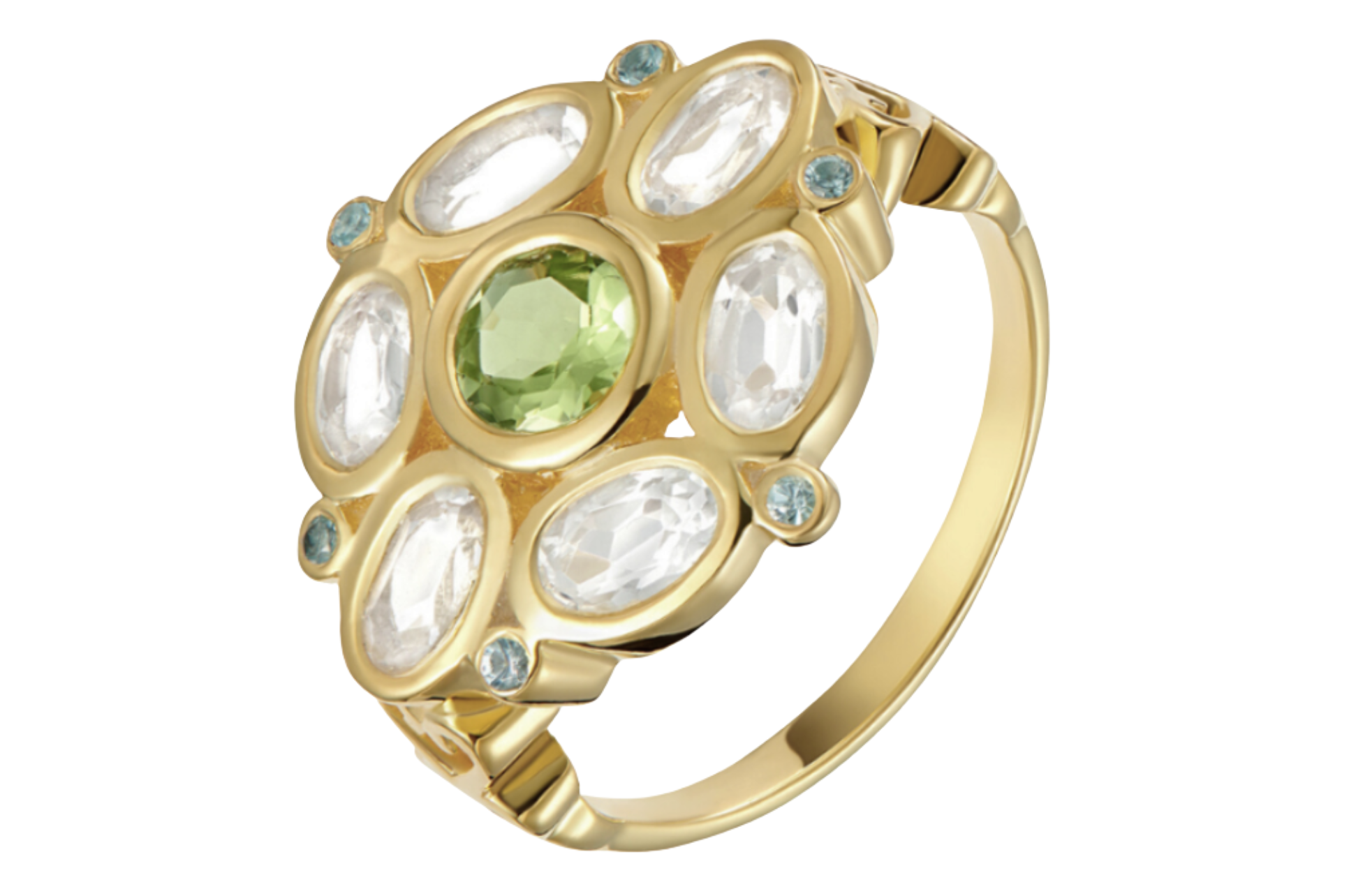 Posie Green Amethyst & Peridot Ring