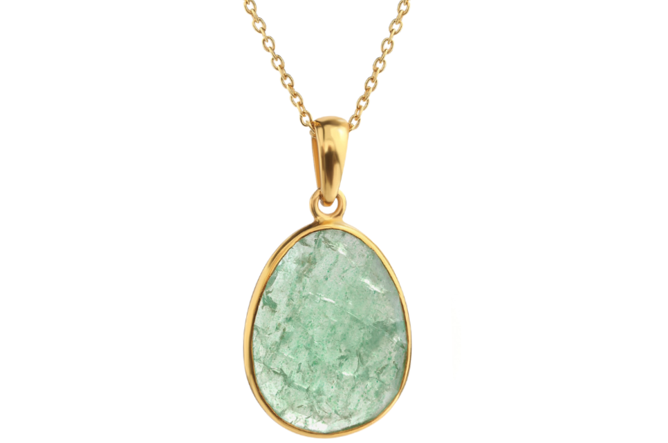 Green Quartz Pendant Necklace