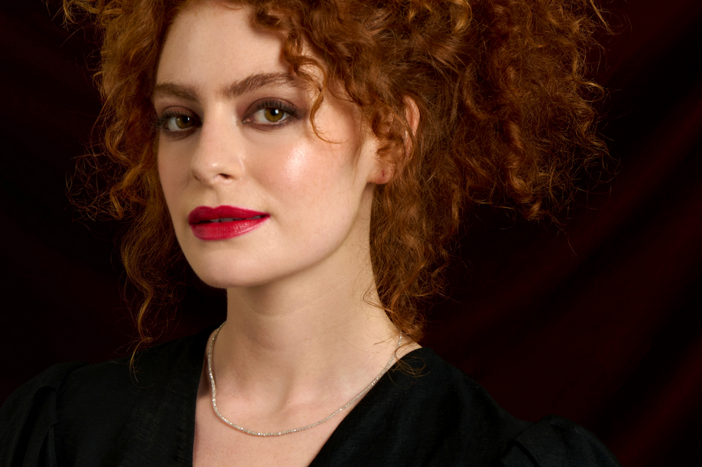 Fine Gold Grey Diamond Bead Necklace