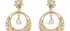Delhi Diamond Half Moon Earrings