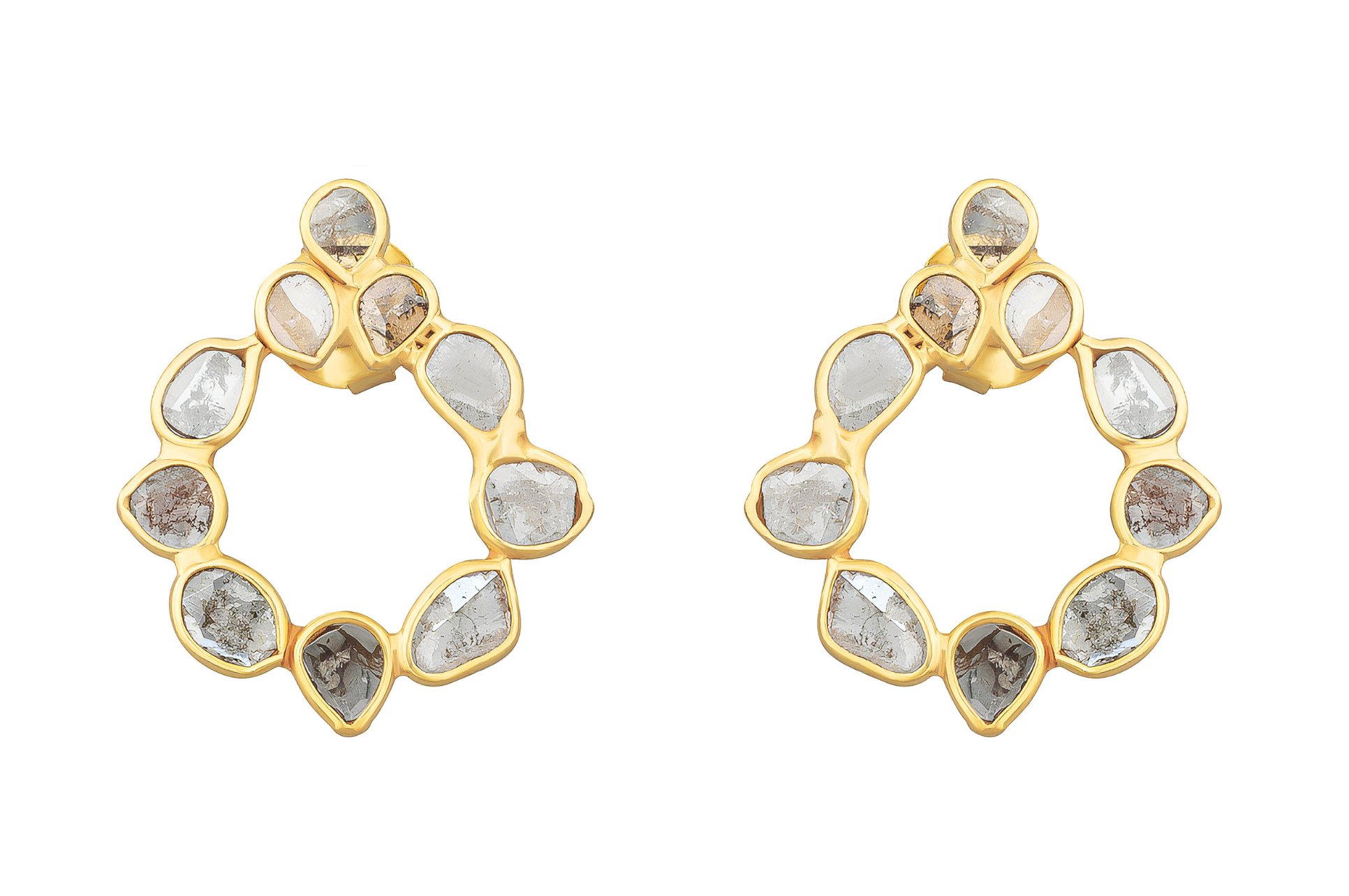 Delhi Diamond Halo Earrings