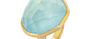 Aquamarine Pebble Ring