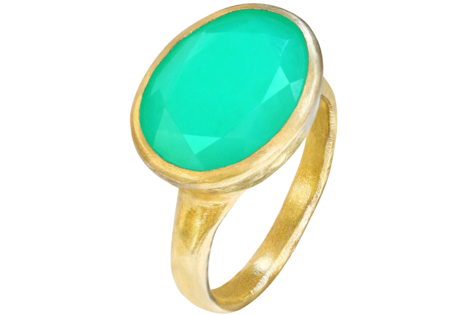Oval Chrysoprase Limited Edition Ring