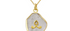 Jadau Herkimer Diamond & Diamond Pendant Necklace