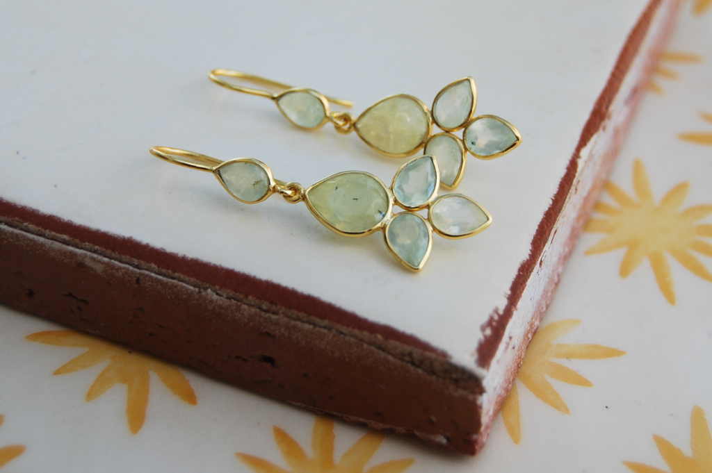 Hope Prehnite Drop Earrings