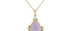 Hyderabad Cabochon Kunzite & Pearl Pendant Necklace