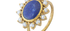 Hyderabad Pearl & Lapis Ring
