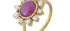 Hyderabad Pearl & Ruby Ring
