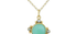 Hyderabad Chrysoprase & Pearl Pendant Necklace