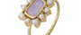 Hyderabad Pearl & Cushion Pink Sapphire Ring