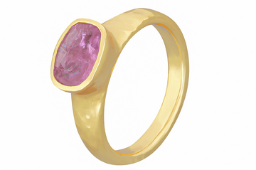 India Cushion Cut Ruby Ring