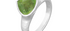 India Pear Shape Peridot Gemstone Ring