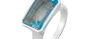 India Blue Topaz Ring