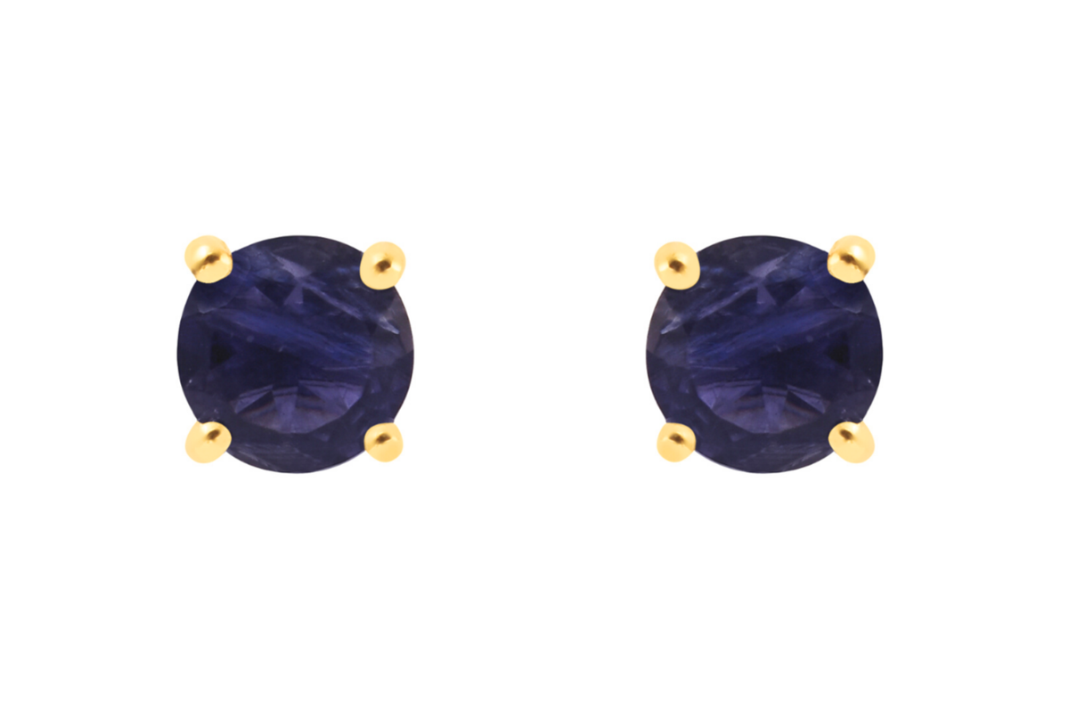 Candy Iolite Stud Earrings