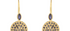 Iolite Disc Drop Gemstone Earrings