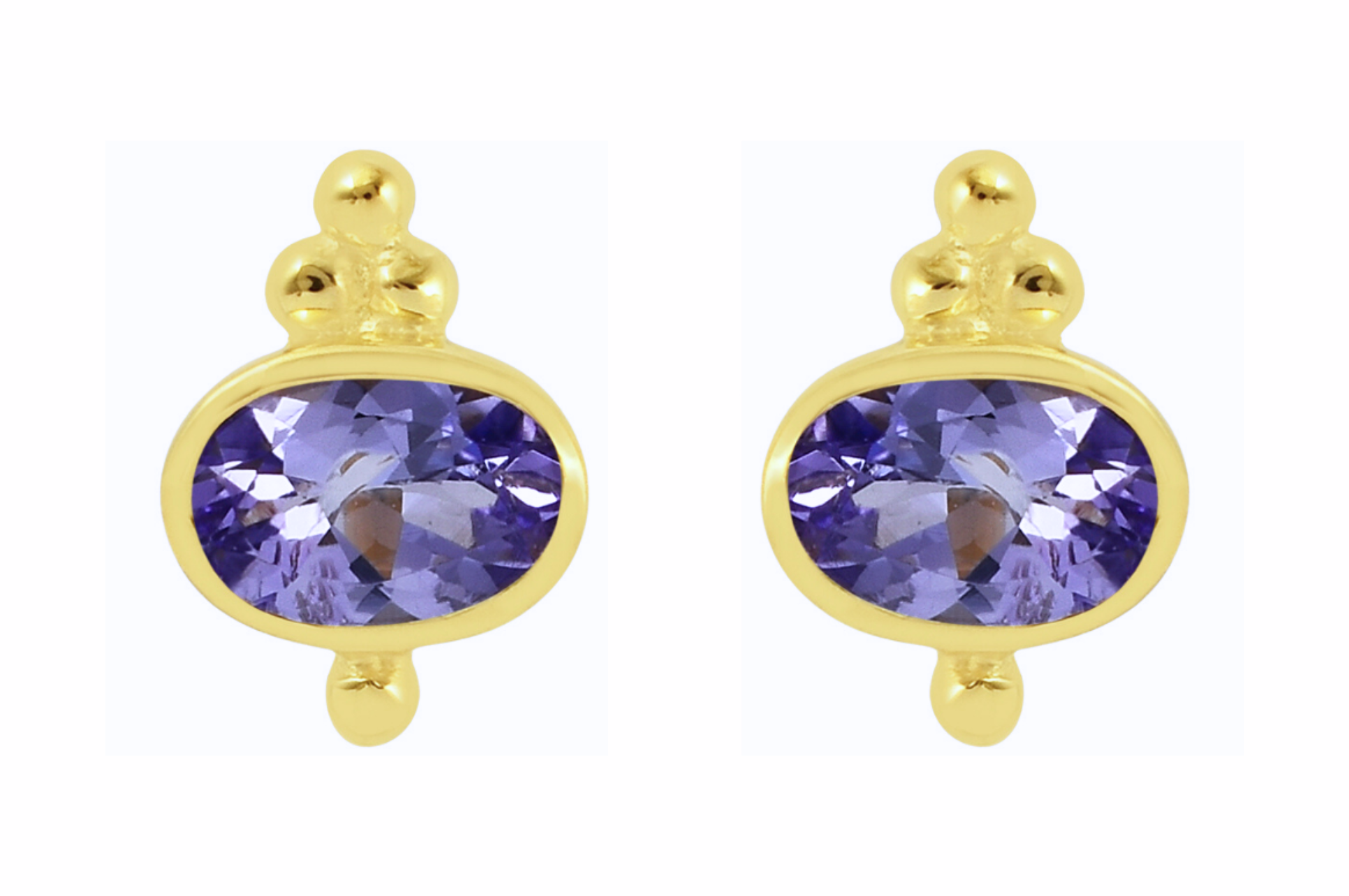 Darcie Iolite Stud Earrings