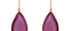 Ipanema Fine Gold & Pink Tourmaline Pear Shape Earrings