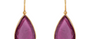 Ipanema Fine Gold & Pink Tourmaline Pear Shape Earrings