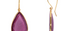 Ipanema Fine Gold & Pink Tourmaline Pear Shape Earrings