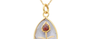 Jadau Rock Crystal & Ruby Pendant Necklace