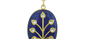 Jadau Lapis & Diamond Pendant Necklace