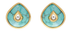 Turquoise & Diamond Jadau Stud Earrings