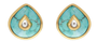 Turquoise & Diamond Jadau Stud Earrings