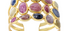 Kelly Multicolour Sapphire Cuff Bracelet
