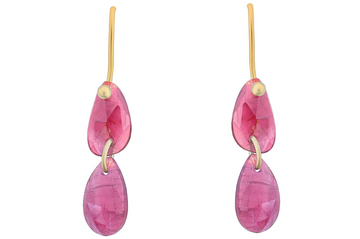 Kerala Pink Tourmaline Gemstone Earrings