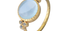 Kota Cabochon Aquamarine & Diamond Ring