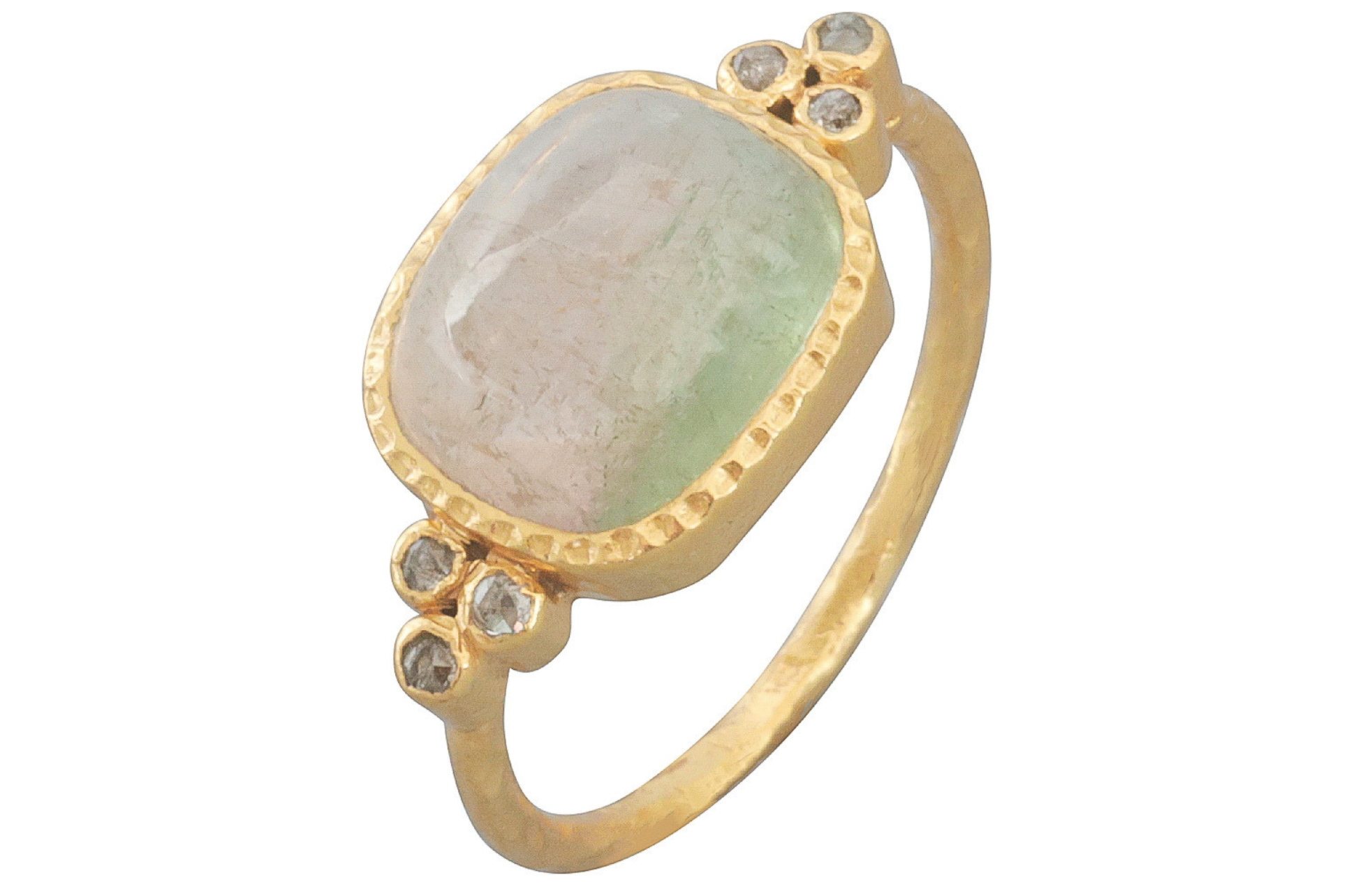 Kota Bicolour Tourmaline & Diamond Ring