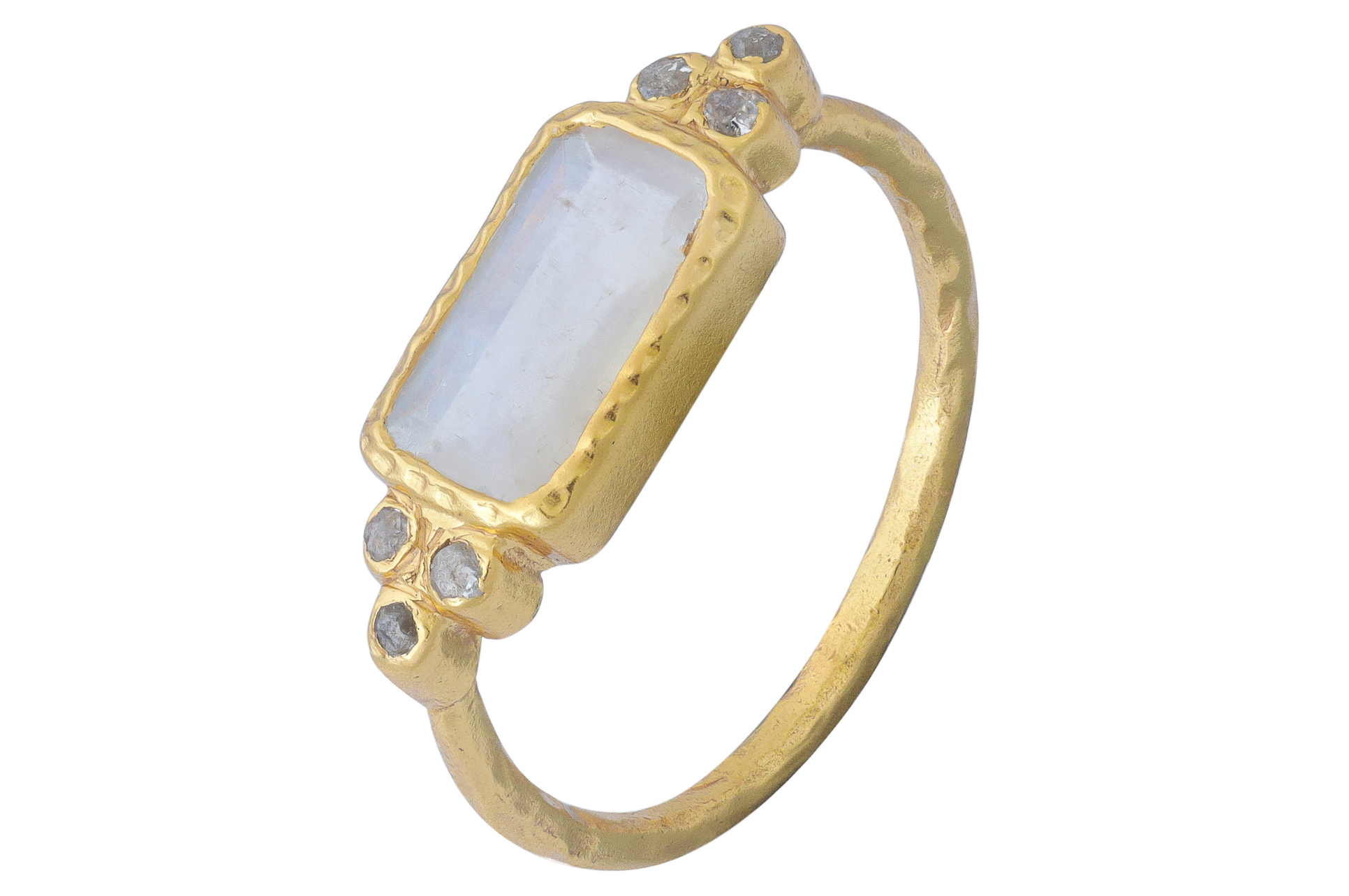 Kota Moonstone & Diamond Ring