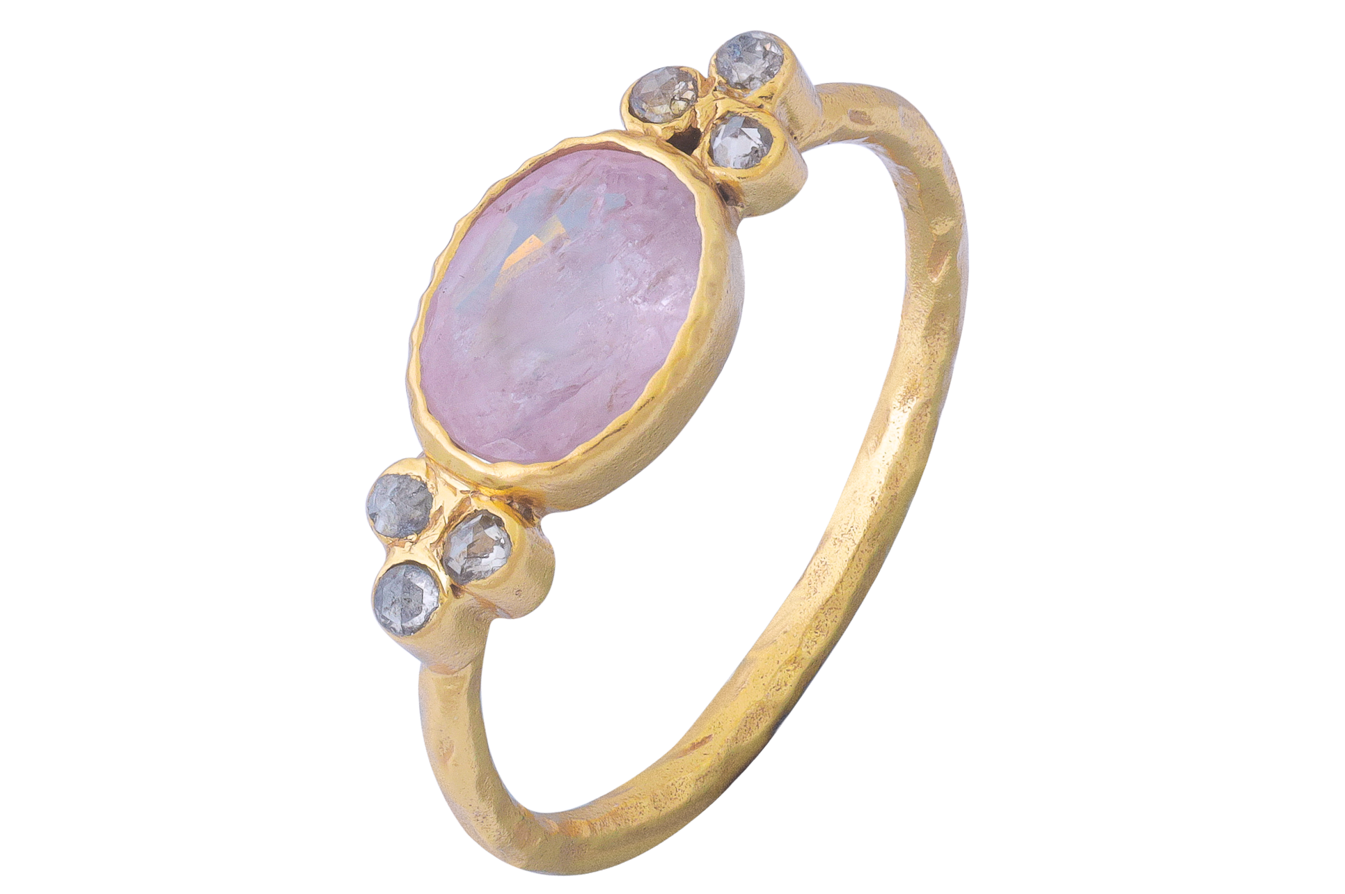 Kota Pink Sapphire & Diamond Ring