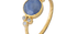 Kota Round Blue Sapphire & Diamond Ring