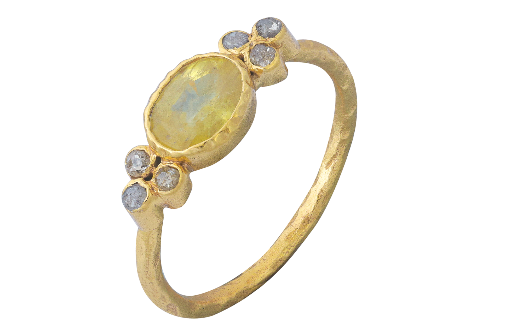 Kota Yellow Sapphire & Diamond Ring
