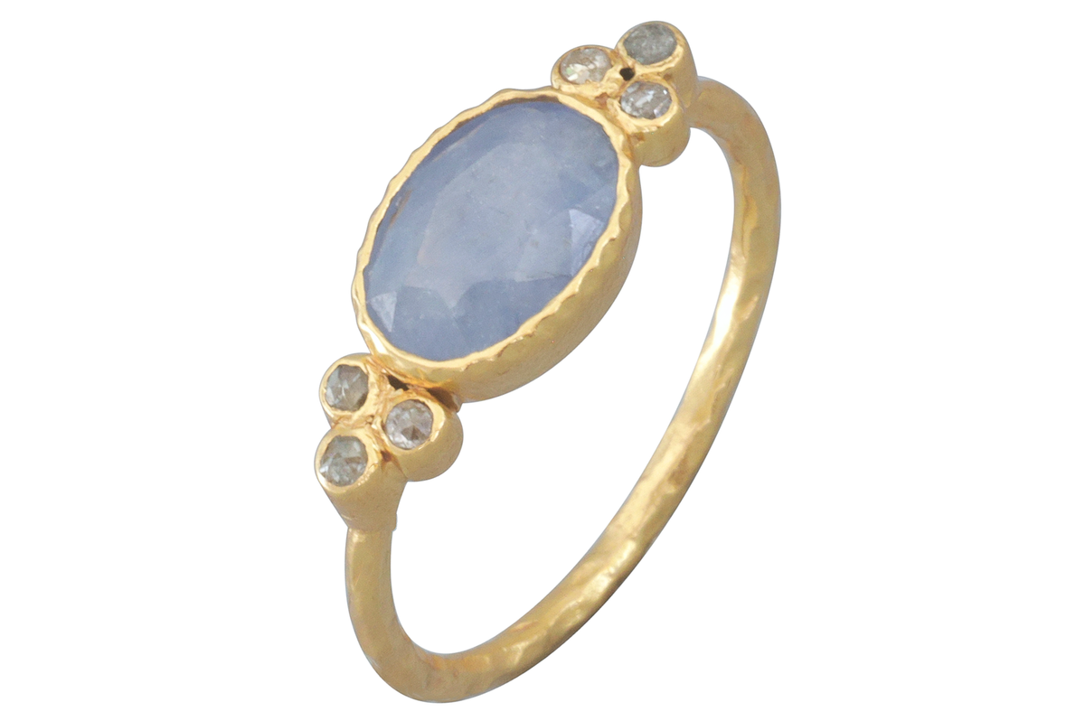 Kota Blue Sapphire & Diamond Ring