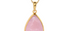 Pebble Kunzite Cabochon Pendant Necklace