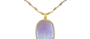 Sikar Cabochon Cut Kunzite Pendant Necklace