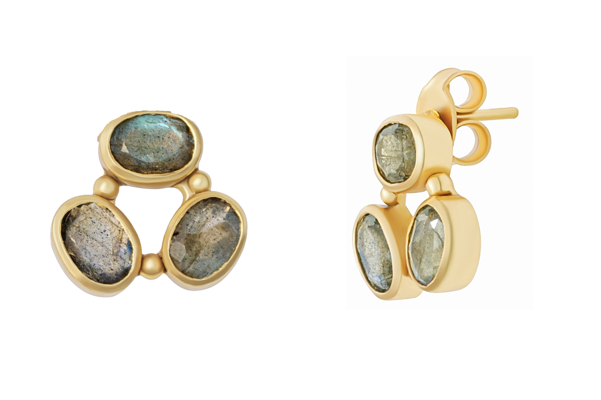 Alika Labradorite Stud Earrings