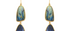 Labradorite Double Drop Gemstone Earrings