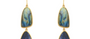 Labradorite Double Drop Gemstone Earrings