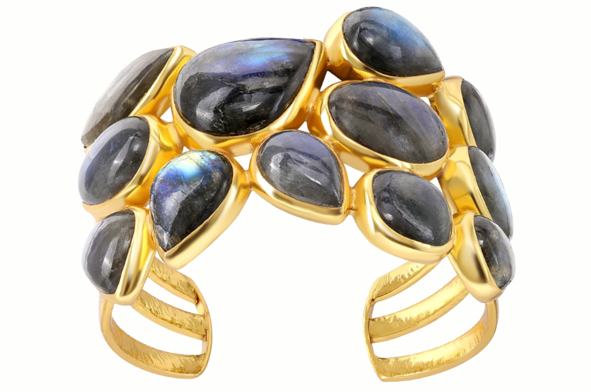 Kelly Labradorite Cuff Bracelet