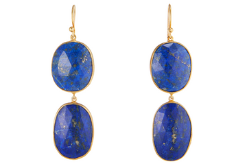Lapis Lazuli Double Drop Earrings