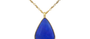 Sikar Pear Shaped Lapis Pendant Necklace