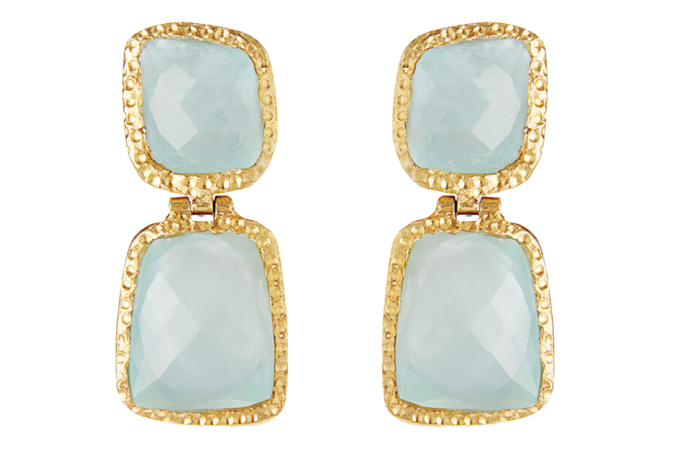 Lara Aquamarine Gemstone Earrings